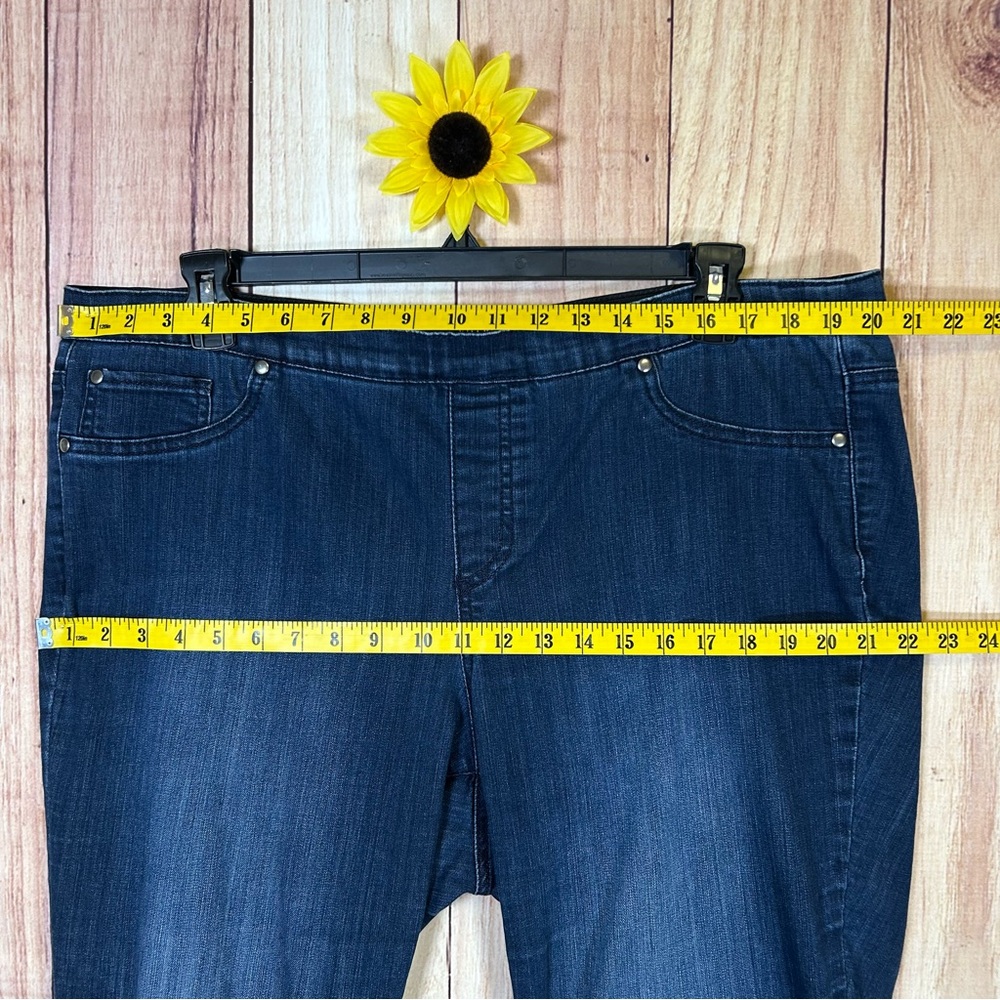 Kim Rogers Pull on Jeggings Jeans Size 16W High Rise Curvy Plus Stretch#156 - Picture 12 of 17